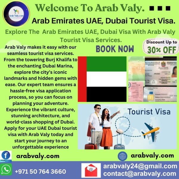 UAE Dubai Tourist Visit Visa.