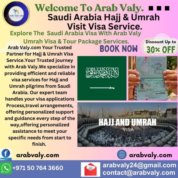 Saudi Arabia Hajj & Umrah Visit Visa Service.