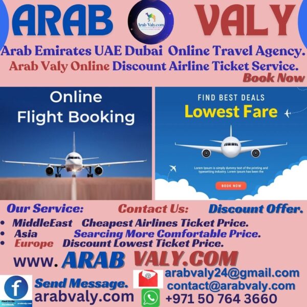 Discount Online Airline Ticket Booking Service & company Details.